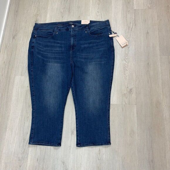 NYDJ Denim - NYDJ High Rise Ami Skinny Capri Jeans Womens Plus 28W Lana Medium Wash Lift Tuck